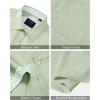 J.VER Men’s Short Sleeve Dress Shirts Stretch Wrinkle Free Casual Button Down Shirts with Pocket for Business Wedding(Sage Green)