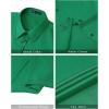 J.VER Womens Button Down Shirts Stretch Wrinkle Free Formal Short Sleeve Dress Shirt Summer Work Blouses Business Casual Tops(Dark Green)