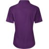 J.VER Womens Button Down Shirts Stretch Wrinkle Free Formal Short Sleeve Dress Shirt Summer Work Blouses Business Casual Tops(Dark Purple)
