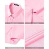 J.VER Womens Button Down Shirts Stretch Wrinkle Free Formal Short Sleeve Dress Shirt Summer Work Blouses Business Casual Tops(Pink)