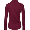 J.VER Womens Dress Shirts Long Sleeve Button Down Shirt Wrinkle-Free Business Casual Blouse Office Work Tops(Burgundy)