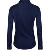 J.VER Womens Dress Shirts Long Sleeve Button Down Shirt Wrinkle-Free Business Casual Blouse Office Work Tops(Navy Blue)