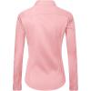 J.VER Womens Dress Shirts Long Sleeve Button Down Shirt Wrinkle-Free Business Casual Blouse Office Work Tops(Peach)
