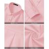 J.VER Womens Oversized Button Down Shirts Casual Long Sleeve Lightweight Breathable Solid Cotton Blouse Office Dress Shirt(Light Pink)