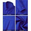 J.VER Womens Oversized Button Down Shirts Casual Long Sleeve Lightweight Breathable Solid Cotton Blouse Office Dress Shirt(Royal Blue)