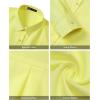 J.VER Womens Oversized Button Down Shirts Casual Long Sleeve Lightweight Breathable Solid Cotton Blouse Office Dress Shirt(Yellow)