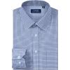 J.VER Dress Shirts for Men Cotton Long Sleeve Button Down Shirt Business Casual Classic Plaid Tops with Pocket(Blue Plaid)