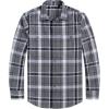 J.VER Flannel Shirt for Men Plaid Long Sleeve Casual Button Down Shirts Regular Fit Cotton Buffalo Checkered Top with Pockets(Grey Black)