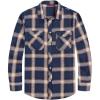 J.VER Flannel Shirt for Men Plaid Long Sleeve Casual Button Down Shirts Regular Fit Cotton Buffalo Checkered Top with Pockets(P Blue)