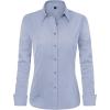 J.VER Womens Dress Shirts Long Sleeve Button Down Shirt Wrinkle-Free Business Casual Blouse Office Work Tops(Grey Blue)