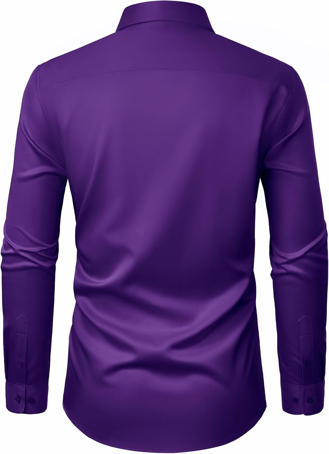 image:imageJVER Mens Dress Shirts Stretch Stain Shield Button Down Shirt Wrinkle Resistant Business Long Sleeve Shirt with PocketPurple