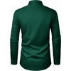 J.VER Men’s Dress Shirts Stretch Stain Shield Button Down Shirt Wrinkle Resistant Business Long Sleeve Shirt with Pocket(Green)