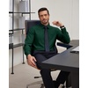 J.VER Men’s Dress Shirts Stretch Stain Shield Button Down Shirt Wrinkle Resistant Business Long Sleeve Shirt with Pocket(Green)