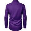 J.VER Men’s Dress Shirts Stretch Stain Shield Button Down Shirt Wrinkle Resistant Business Long Sleeve Shirt with Pocket(Purple)
