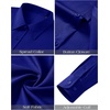 J.VER Men’s Dress Shirts Stretch Stain Shield Button Down Shirt Wrinkle Resistant Business Long Sleeve Shirt with Pocket(Royal Blue)
