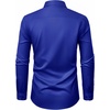 J.VER Men’s Dress Shirts Stretch Stain Shield Button Down Shirt Wrinkle Resistant Business Long Sleeve Shirt with Pocket(Royal Blue)