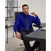 J.VER Men’s Dress Shirts Stretch Stain Shield Button Down Shirt Wrinkle Resistant Business Long Sleeve Shirt with Pocket(Royal Blue)