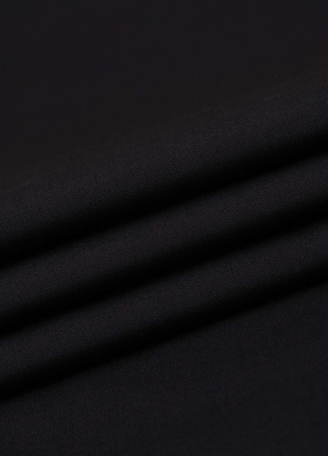 image:imageJVER Mens French Cuff Dress Shirts Regular Fit Long Sleeve Dress ShirtBlack