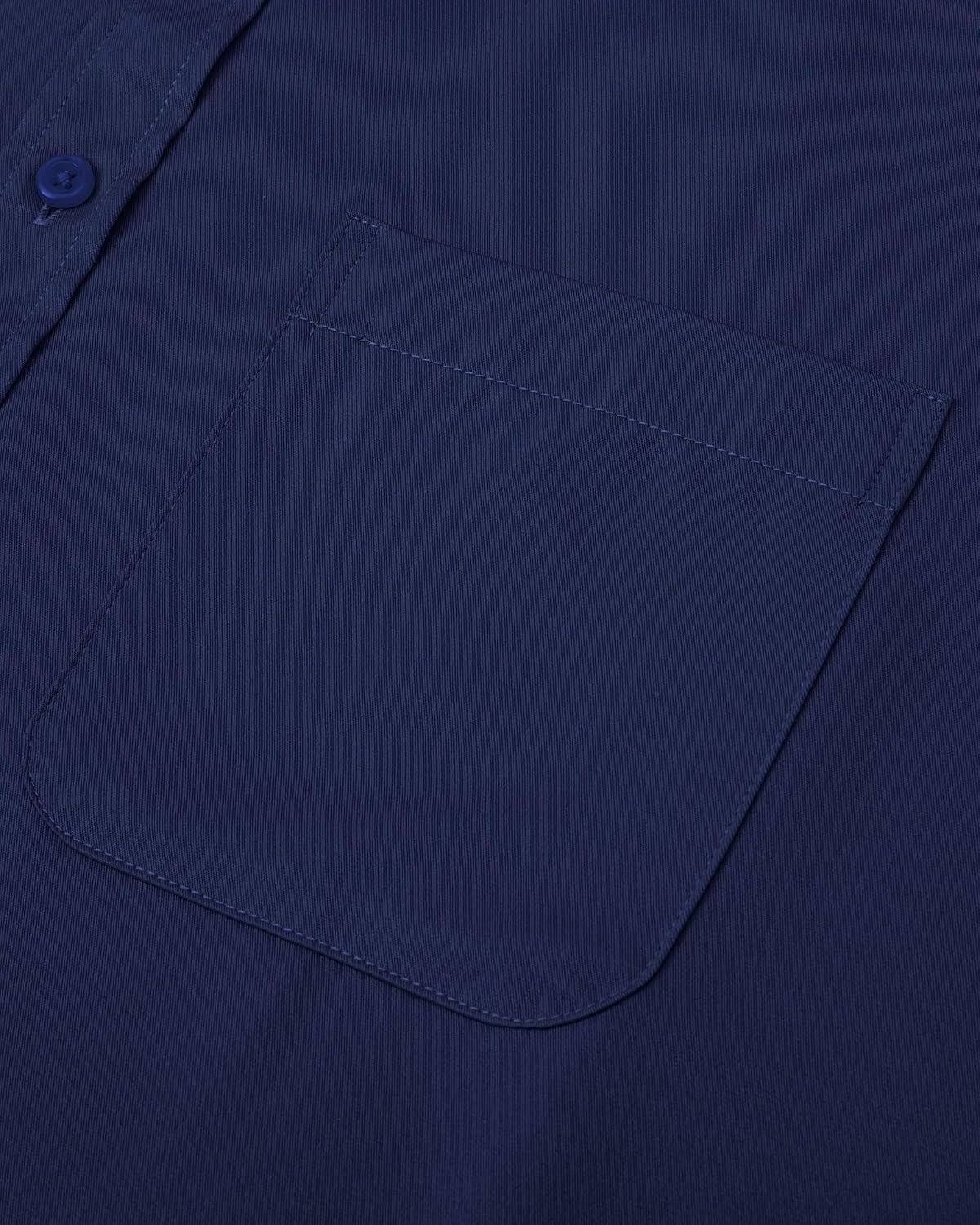 image:imageJVER Mens French Cuff Dress Shirts Regular Fit Long Sleeve Dress ShirtNavy Blue