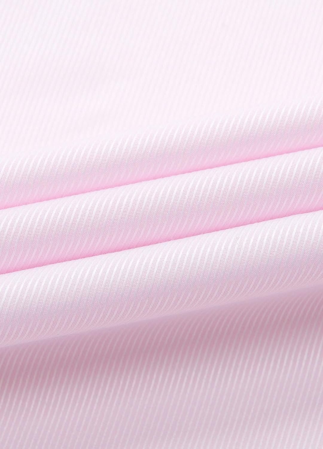 image:imageJVER Mens French Cuff Dress Shirts Regular Fit Long Sleeve Dress ShirtPink