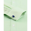 J.VER Men’s French Cuff Dress Shirts Regular Fit Long Sleeve Dress Shirt(Green)
