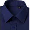 J.VER Men’s French Cuff Dress Shirts Regular Fit Long Sleeve Dress Shirt(Navy Blue)