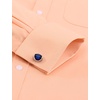 J.VER Men’s French Cuff Dress Shirts Regular Fit Long Sleeve Dress Shirt(Orange)