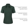 J.VER Womens Button Down Shirt Stretch Short Sleeve Dress Shirt Work Blouse(Army Green)