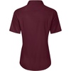 J.VER Womens Button Down Shirt Stretch Short Sleeve Dress Shirt Work Blouse(Burgundy)