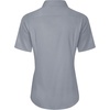 J.VER Womens Button Down Shirt Stretch Short Sleeve Dress Shirt Work Blouse(Light Grey)