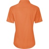 J.VER Womens Button Down Shirt Stretch Short Sleeve Dress Shirt Work Blouse(Orange)