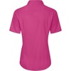 J.VER Womens Button Down Shirt Stretch Short Sleeve Dress Shirt Work Blouse(Rose Red)