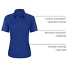 J.VER Womens Button Down Shirt Stretch Short Sleeve Dress Shirt Work Blouse(Royal Blue)