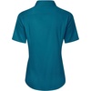 J.VER Womens Button Down Shirt Stretch Short Sleeve Dress Shirt Work Blouse(Teal Blue)