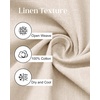 J.VER Mens Linen Textured Shirt 100% Cotton Short Sleeve Button Down Shirts(Beige)