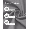 J.VER Mens Linen Textured Shirt 100% Cotton Short Sleeve Button Down Shirts(Grey)