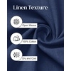 J.VER Mens Linen Textured Shirt 100% Cotton Short Sleeve Button Down Shirts(Navy Blue)