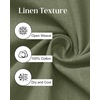 J.VER Mens Linen Textured Shirt 100% Cotton Short Sleeve Button Down Shirts(Olive Green)